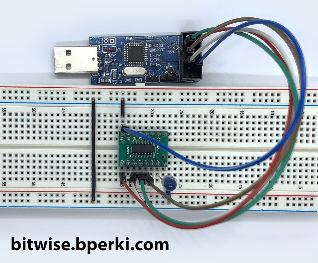 ATtiny104 + USBasp Circuit